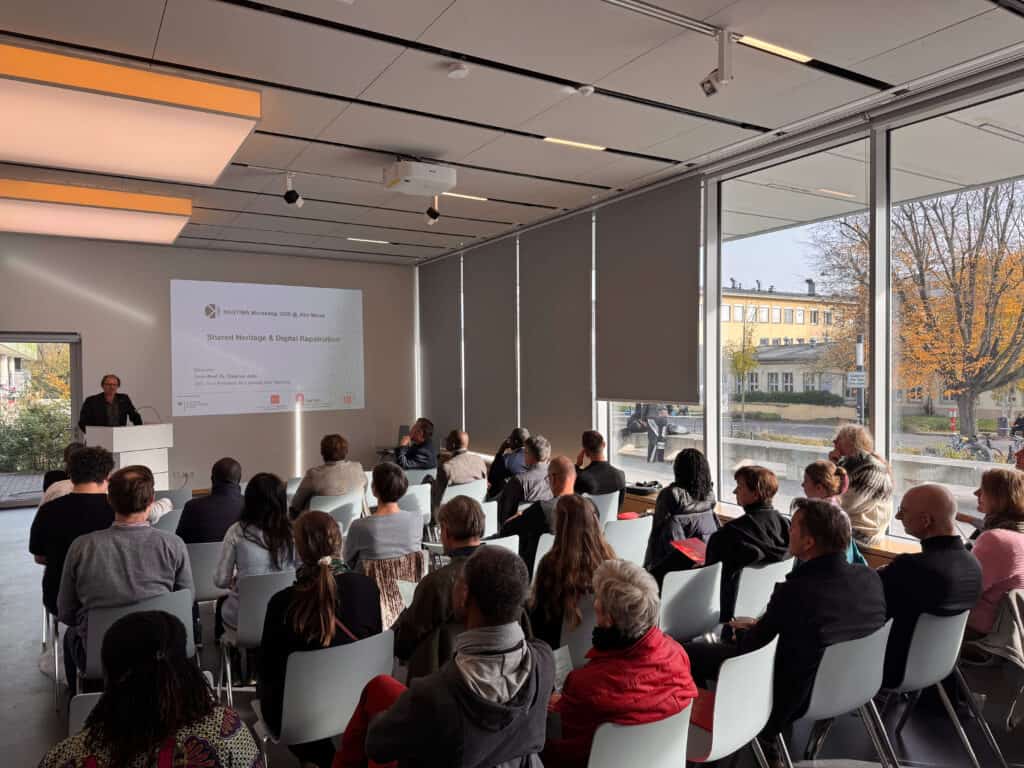 Vizepräsident der JGU spricht zu Workshopgästen